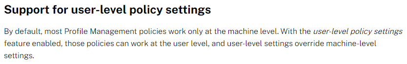 cstalhood's tweet photo. #Citrix Profile Management 2305: new user-level policy settings override machine-level settings https://t.co/eX7UkI5gqA https://t.co/jTGqmeXMOp