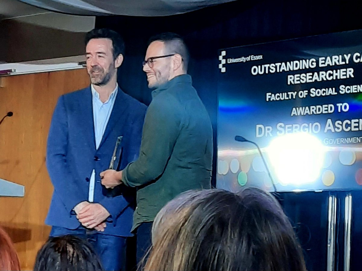 Carolina Garriga (@caro_garriga) on Twitter photo Congratulations <a href="/sascenciob/">Sergio Ascencio</a>, Outstanding Early Career Researcher <a href="/uniessexgovt/">Government @ Essex</a>!!!
Celebrating Excellence in Research and Impact <a href="/Uni_of_Essex/">University of Essex</a> <a href="/ResearchEssex/">Research at Essex</a> <a href="/EssexSumSchool/">Essex Summer School - Social Science Data Analysis</a> <a href="/EssexSocSci/">Essex Social Science</a> Congratulations <a href="/sascenciob/">Sergio Ascencio</a>, Outstanding Early Career Researcher <a href="/uniessexgovt/">Government @ Essex</a>!!!
Celebrating Excellence in Research and Impact <a href="/Uni_of_Essex/">University of Essex</a> <a href="/ResearchEssex/">Research at Essex</a> <a href="/EssexSumSchool/">Essex Summer School - Social Science Data Analysis</a> <a href="/EssexSocSci/">Essex Social Science</a>