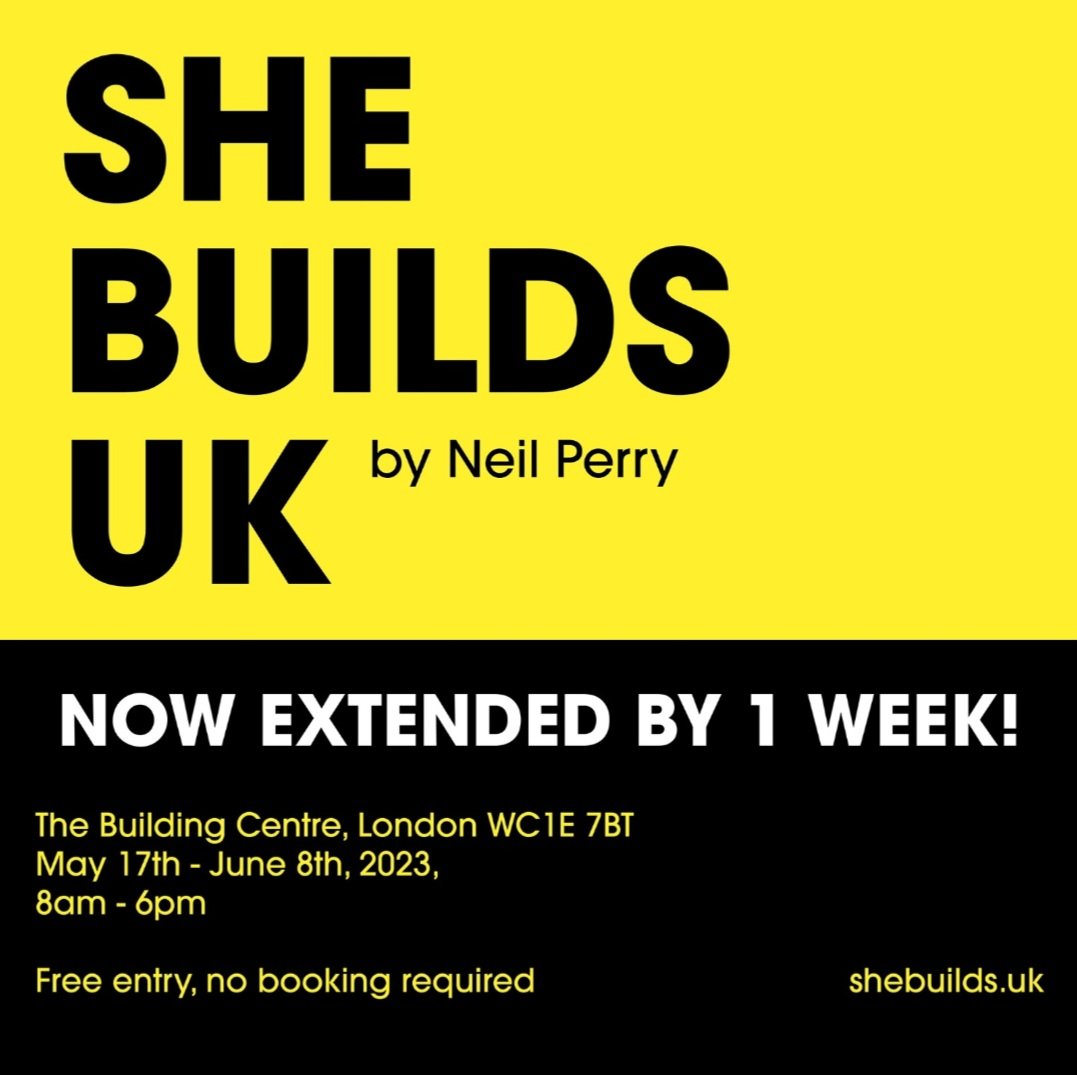 Our exhibition has been EXTENDED BY 1 WEEK. If you've not yet had a chance to visit, get yourself, and any impressionable young minds you might know, along for a look around! 

Now open until June 8.

#womeninconstruction