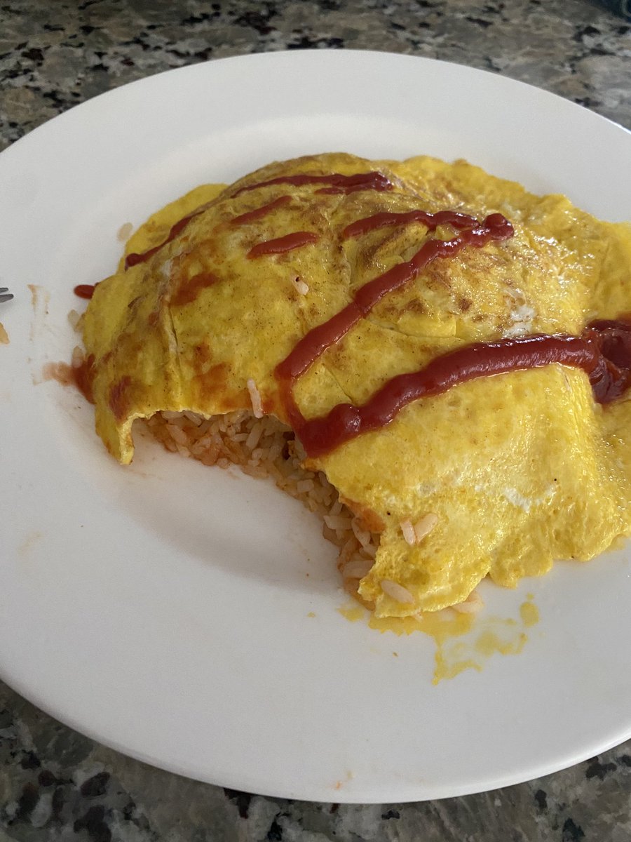 Attempted an Omurice. Not enough rice. Good other than that
