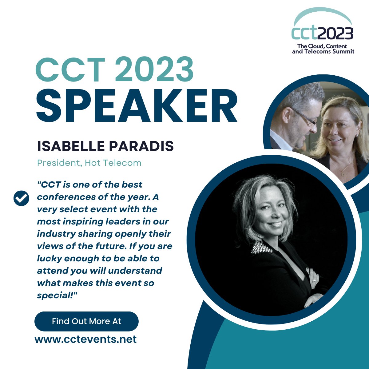 CCTEvent's tweet photo. "CCT is one of the best conferences of the year. A very select event with the most inspiring leaders in our industry sharing openly their views of the future. If you are lucky enough to be able to attend you will understand what makes this event so special!" https://t.co/q9cHbxUUrJ