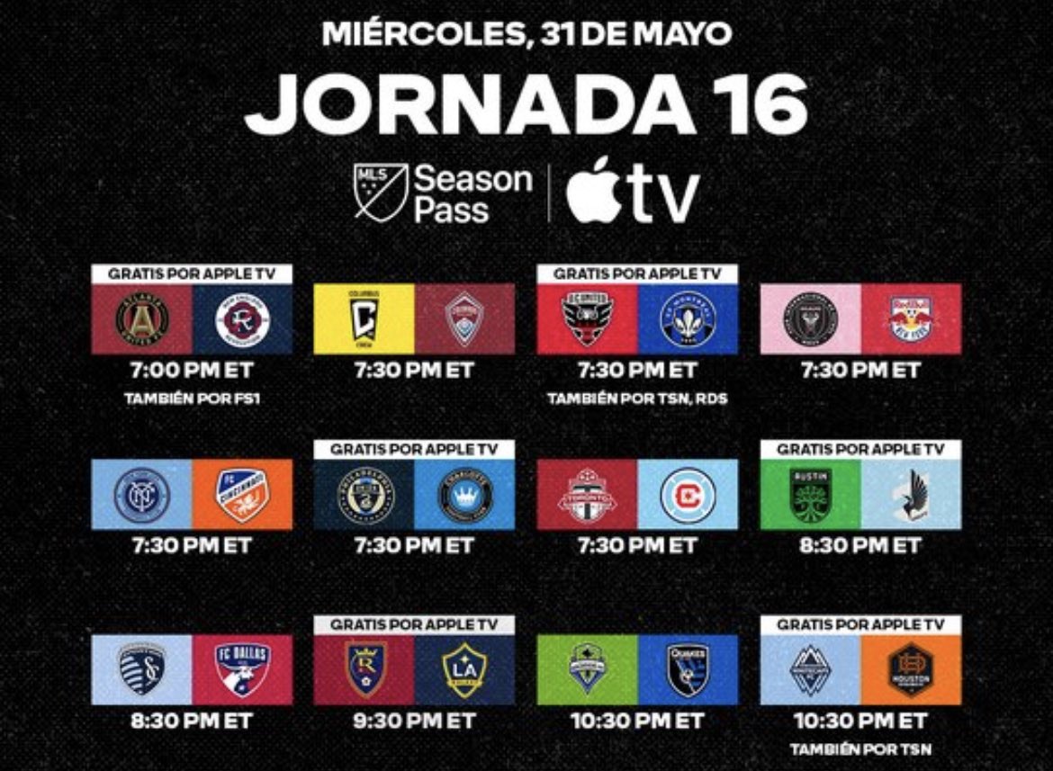 La jornada # 16 de la MLS esta noche 
#cf97 #vamosfire #lafieradeportiva #TORvCHI #MLS #chicagofirefc