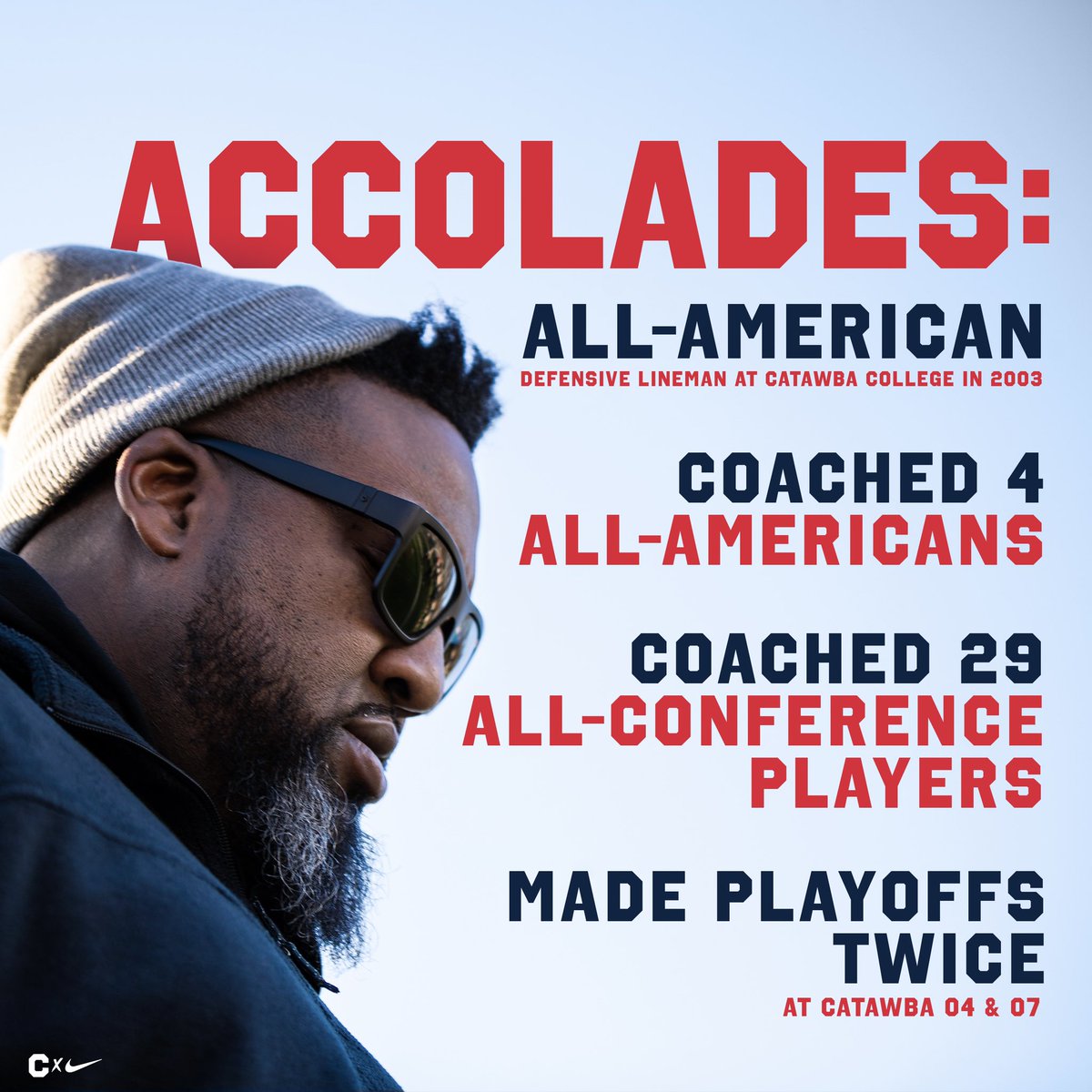 CatawbaFootball's tweet image. Have you met our Defensive Line Coach⁉️