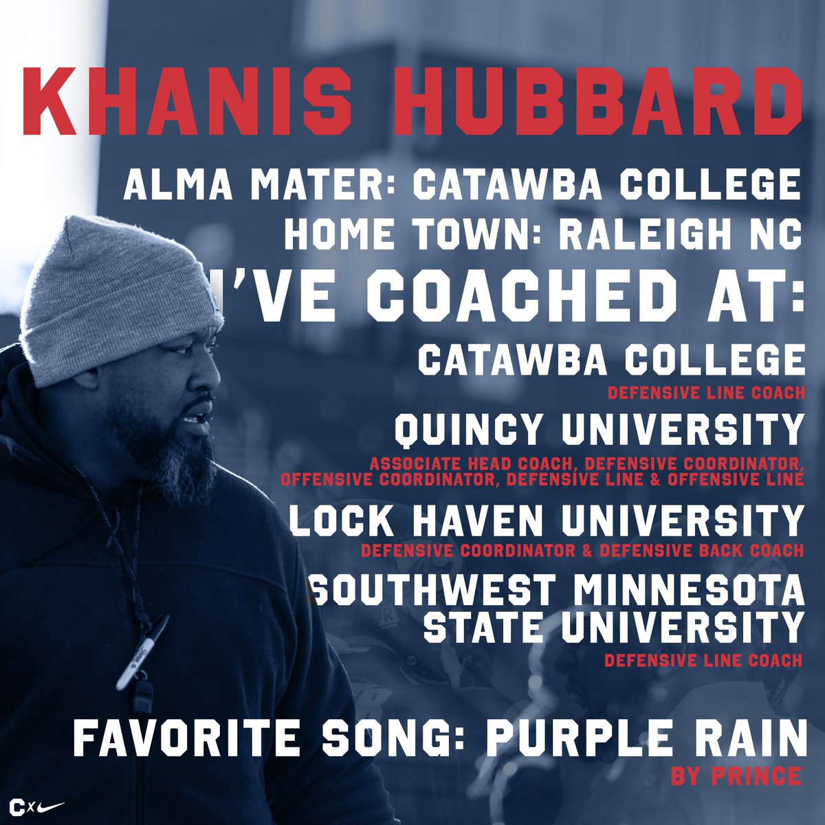 CatawbaFootball's tweet image. Have you met our Defensive Line Coach⁉️