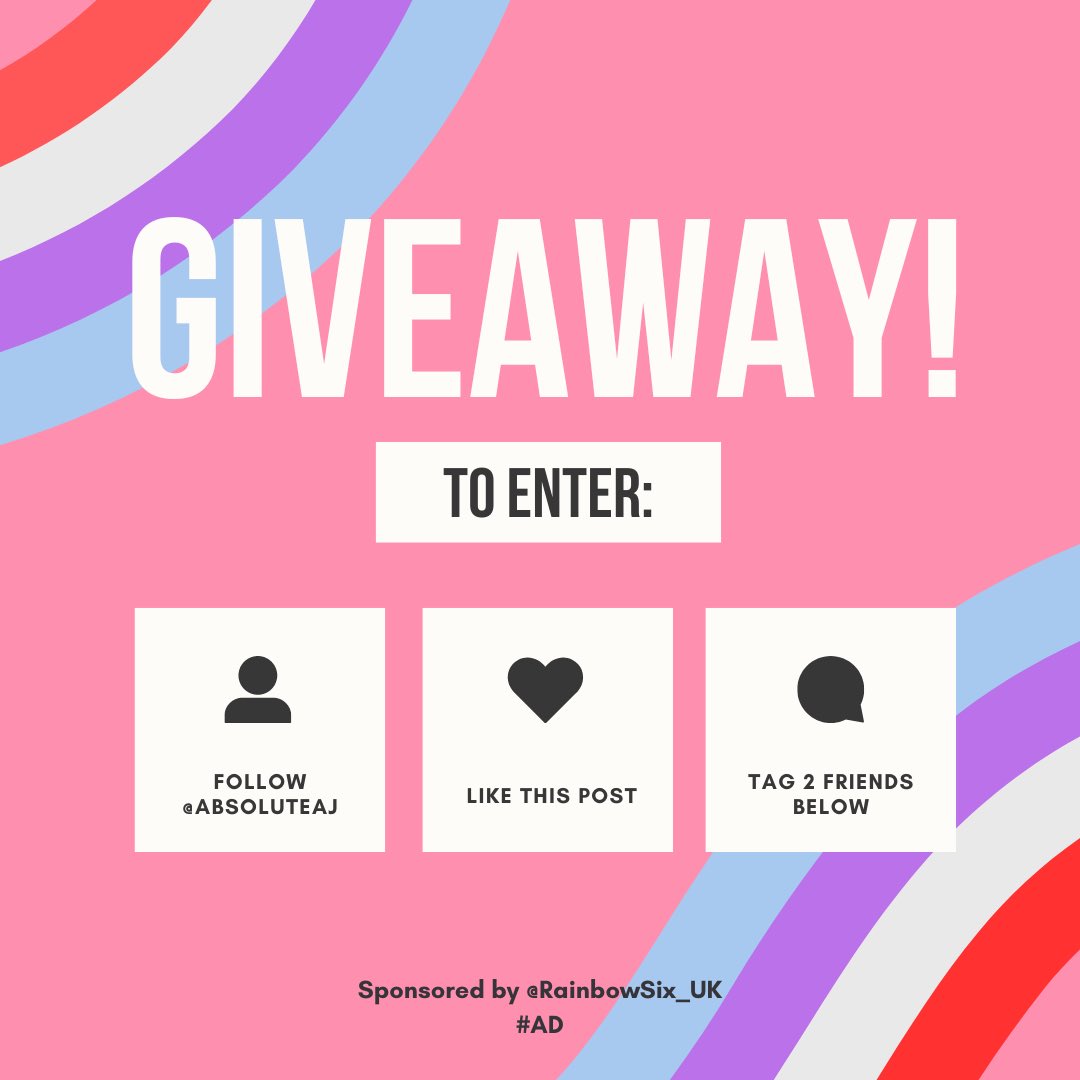amberjxne's tweet photo. 💀OPERATION DREAD FACTOR GIVEAWAY 💀 
- To celebrate I am giving away 1200 Credits to you and 2 friends! 

Thanks to @Rainbow6_UK 💕 #AD 

To enter:

💕 Follow @AbsoluteAJ 
💕 Like the tweet!
💕 Retweet the tweet! 
💕 Tag 2 Friends TO WIN WITH! https://t.co/dQXKIw7tJq