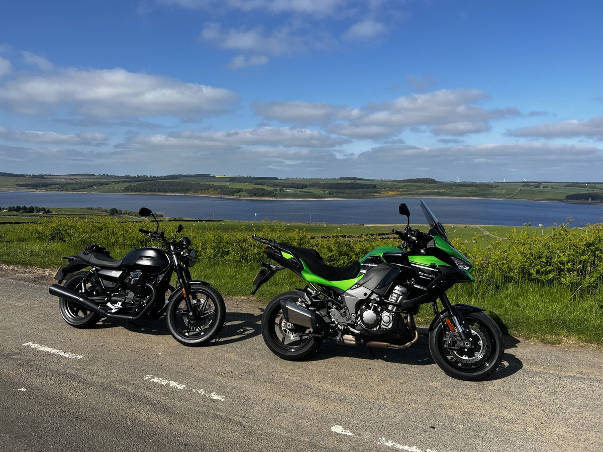 bobmcguire8's tweet photo. Lovely run around the North Pennines / Northumberland today with my pal @JohnWoo25099231 on his new Guzzi the first of many runs after talking about doing this for a fair few year #Coswecan #Retirementlife https://t.co/FqzuWZKtz3
