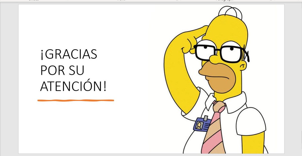 manupoverga's tweet photo. Acabaré mi exposición del TFG como es debido. Lo último que verá mi tribunal será a Homer J. Simpson. https://t.co/NS0W0vRHXg