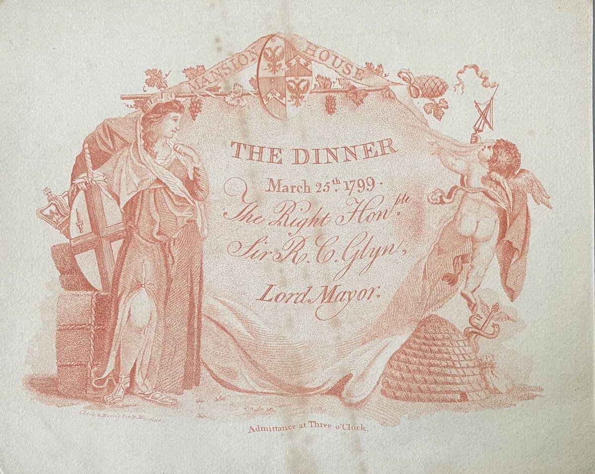 Frannabel2010's tweet photo. #LondonHistoryDay The #ephemera #archive @britishmuseum contains quite a few London-related items, like these invitations to the Lord Mayor’s dinner from 1794 & 1799. The #BritishMuseum itself has quite a part to play in the history of #London too! #ExploreYourArchive #EYALocal https://t.co/Jgw4pRAbfU