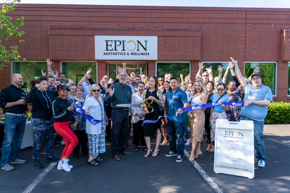 washcochamberor's tweet image. 🎀 Ribbon-Cutting and Grand Opening Celebration 

Celebrating Epion Aesthetics &amp;amp; Wellness, a luxury med spa that redefined your perception of beauty. Learn more at epionaestheticsandwellness.com

#WhereBusinessHappens #Chambe #Communit #Belonging #GrandOpening #LOCAL