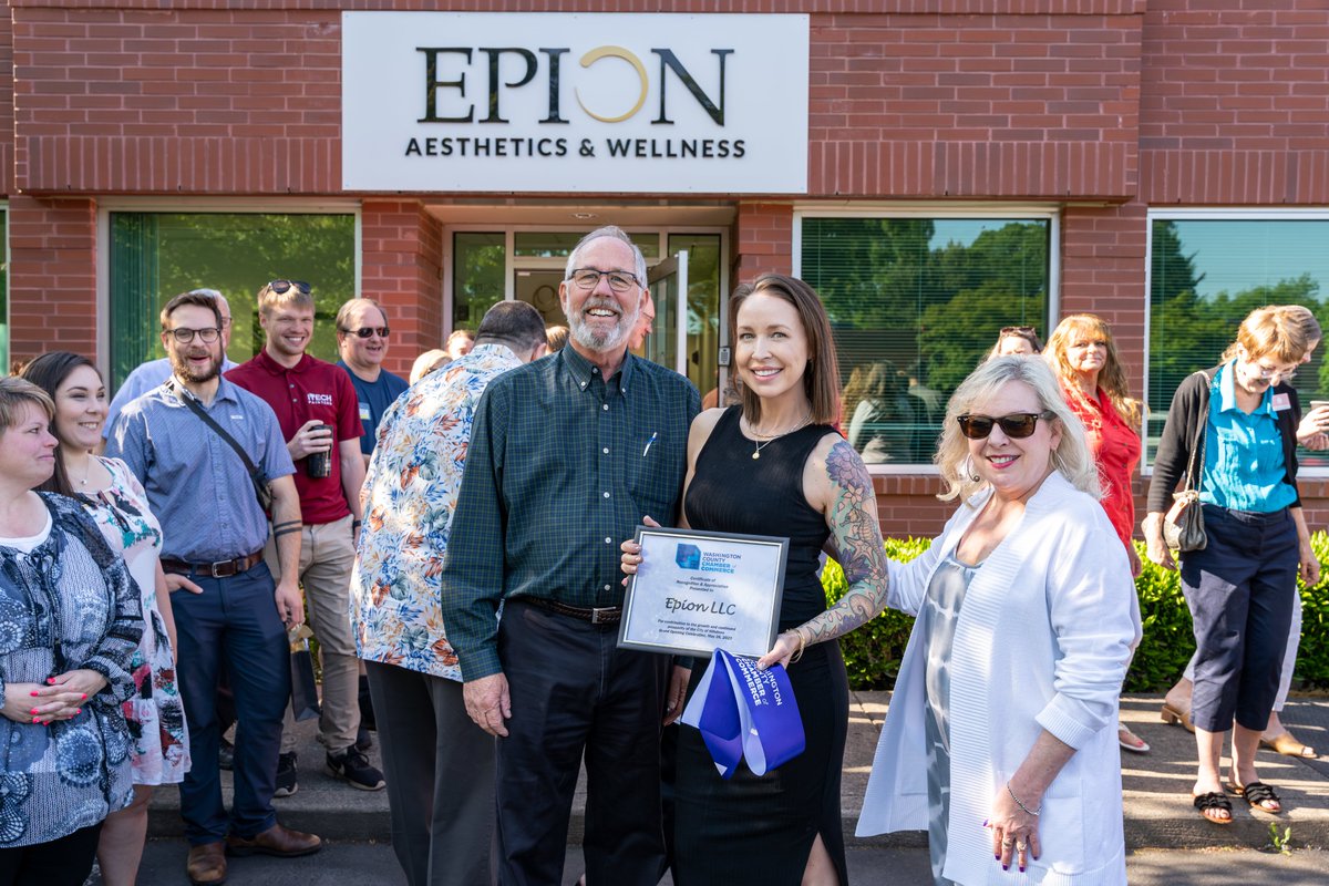 washcochamberor's tweet image. 🎀 Ribbon-Cutting and Grand Opening Celebration 

Celebrating Epion Aesthetics &amp;amp; Wellness, a luxury med spa that redefined your perception of beauty. Learn more at epionaestheticsandwellness.com

#WhereBusinessHappens #Chambe #Communit #Belonging #GrandOpening #LOCAL