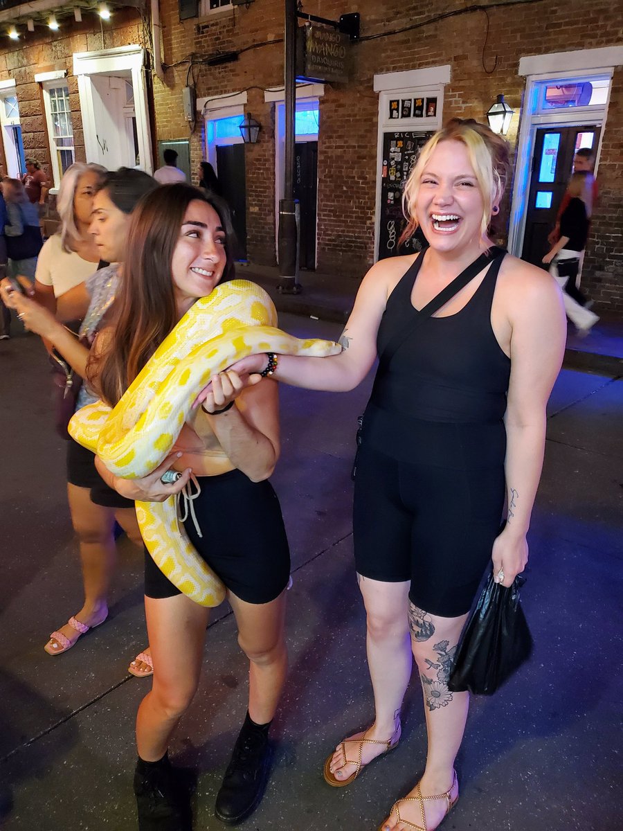 shauna_design's tweet photo. New Orleans inspires! 💛💚💜
.
Spent the holiday weekend visiting family, eating way too much food, and in awe of the sights ✨️
.
Surprised myself with a bit of bravery as I got to know Sunny the Snake and now I feel like I need to craft something in honor of him 🐍
... https://t.co/aaNuN6sRGN
