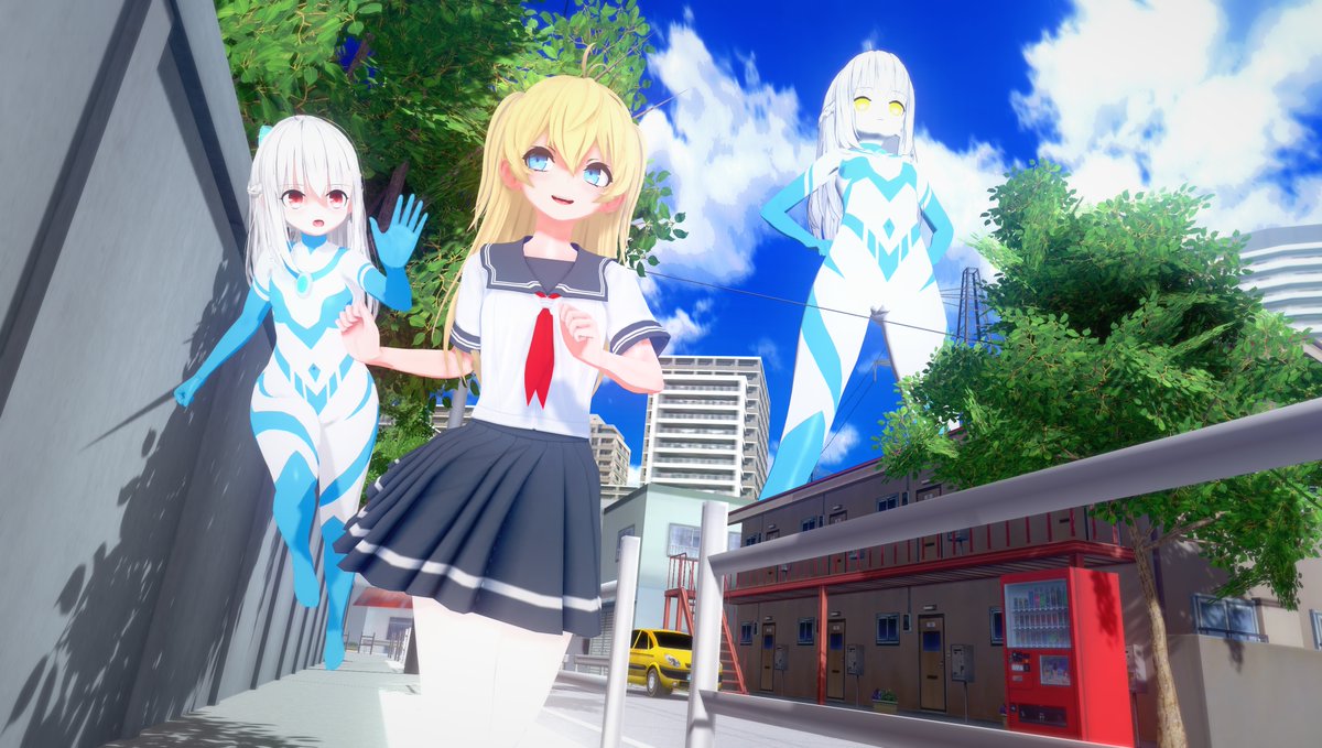 Bro3@Projekt-星月on X: 儿童节快乐！新类型的女英雄，被称为星穹神姬、星姬的银脸巨大女英雄——登场！ Happy  Childrens Day！Sperinol，they are mainly known as  Galactic-Goddess、“Gala-Goddess” by other creatures in the universe.  图4是材质测试，大家喜欢这种 ...