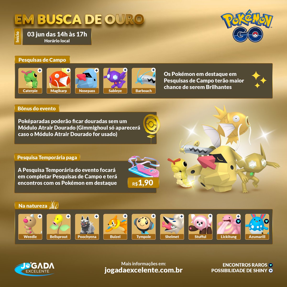 Jogada Excelente on X: Pokémon GO: O ingresso para a Pesquisa temporária  da Liga de Batalha GO já está disponível gratuitamente na loja. Basta  resgatar o ingresso gratuitamente na loja e reiniciar