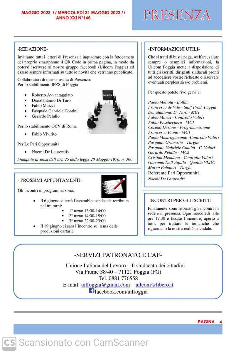 UilcomFoggia's tweet photo. 🔷PRESENZA UILCOM🔷 https://t.co/vf4Hm9IJrN