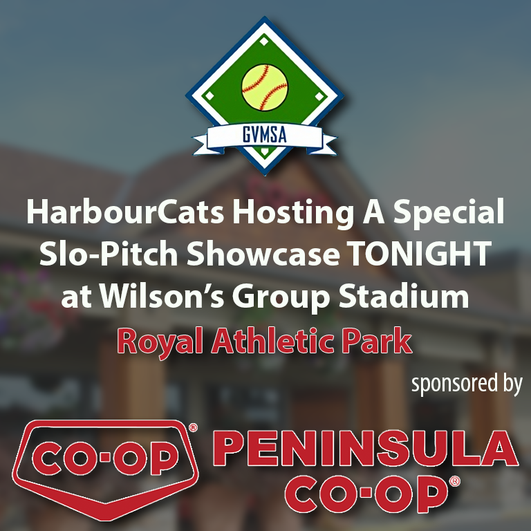 TONIGHT - We welcome The Greater Victoria Mixed Slo Pitch Association, featuring two 7-inning games. Admission included for all Cats Season Ticket Holders, 10.00 pricing for all others!

Plus Come out and meet your 2023 HarbourCats players and coaches!

#HarbourCats #HC10 #YYJ