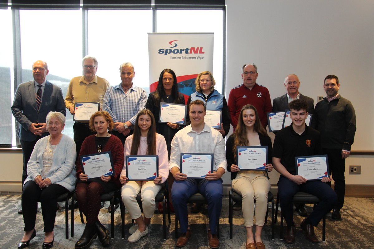 SportNL presented 13 recipients with their 2023 Annual Athletic Scholarships earlier today. Congratulations to all scholarship recipients!

To see who all of the recipients are: sportnl.ca/news/sportnl-a…

More photos on our Facebook page.
1/2