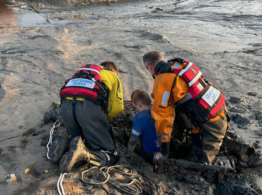 Young boy rescued from waist-high mud after getting stuck: talker.pub/43widte

#accidents #rescuemission