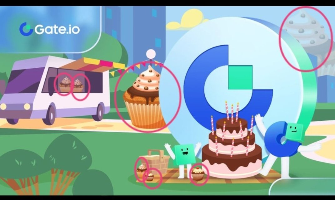 Guywitsense's tweet image. 7 cupcakes 🧁
#10YearsOfGateio  #GateioTurns10