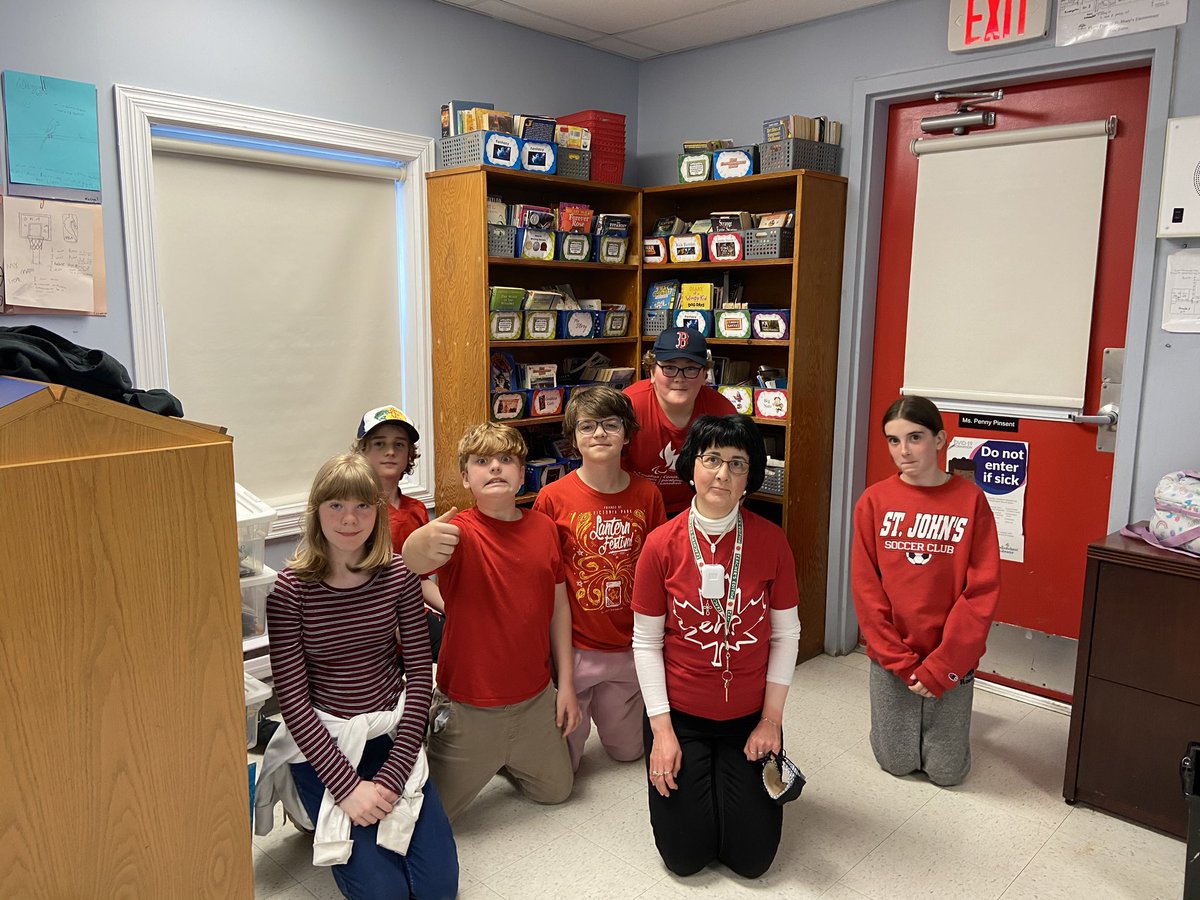 Celebrating National AccessAbility Week and Red Shirt Day in Grade 6. <a href="/NLESDCA/">NLESD</a> @SISNLESD