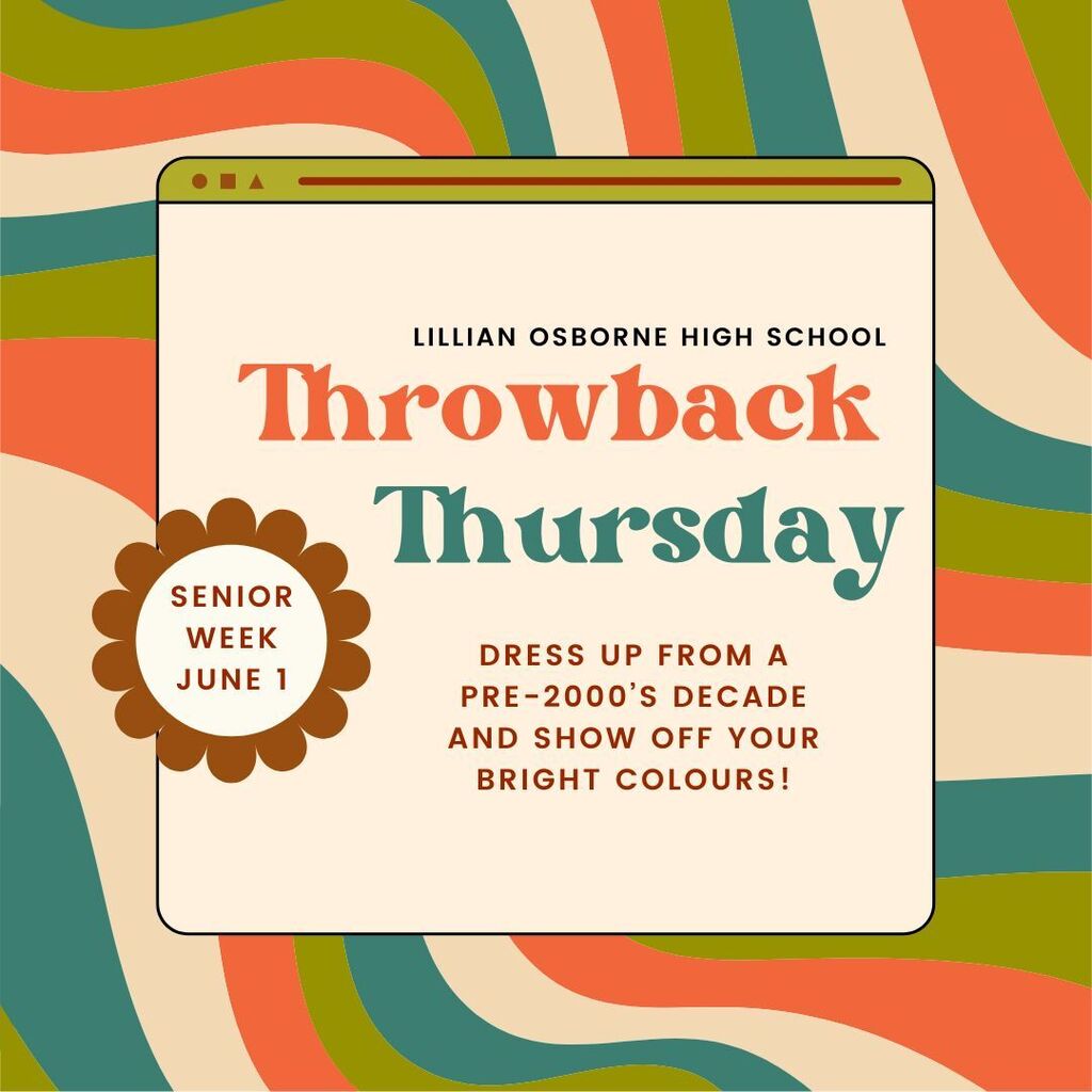 LOHS_Legends's tweet photo. Hey Legends! The fourth day of grad week is tomorrow which means it's Throwback Thursday. You can basically ask any of your teachers what to wear, in fact for some of us, it's throwback Thursday everyday😂. #BeLegendary #epsb #yeg #co #LOHS_Grad #LOHS_Grad2023 https://t.co/449KQt4GPj