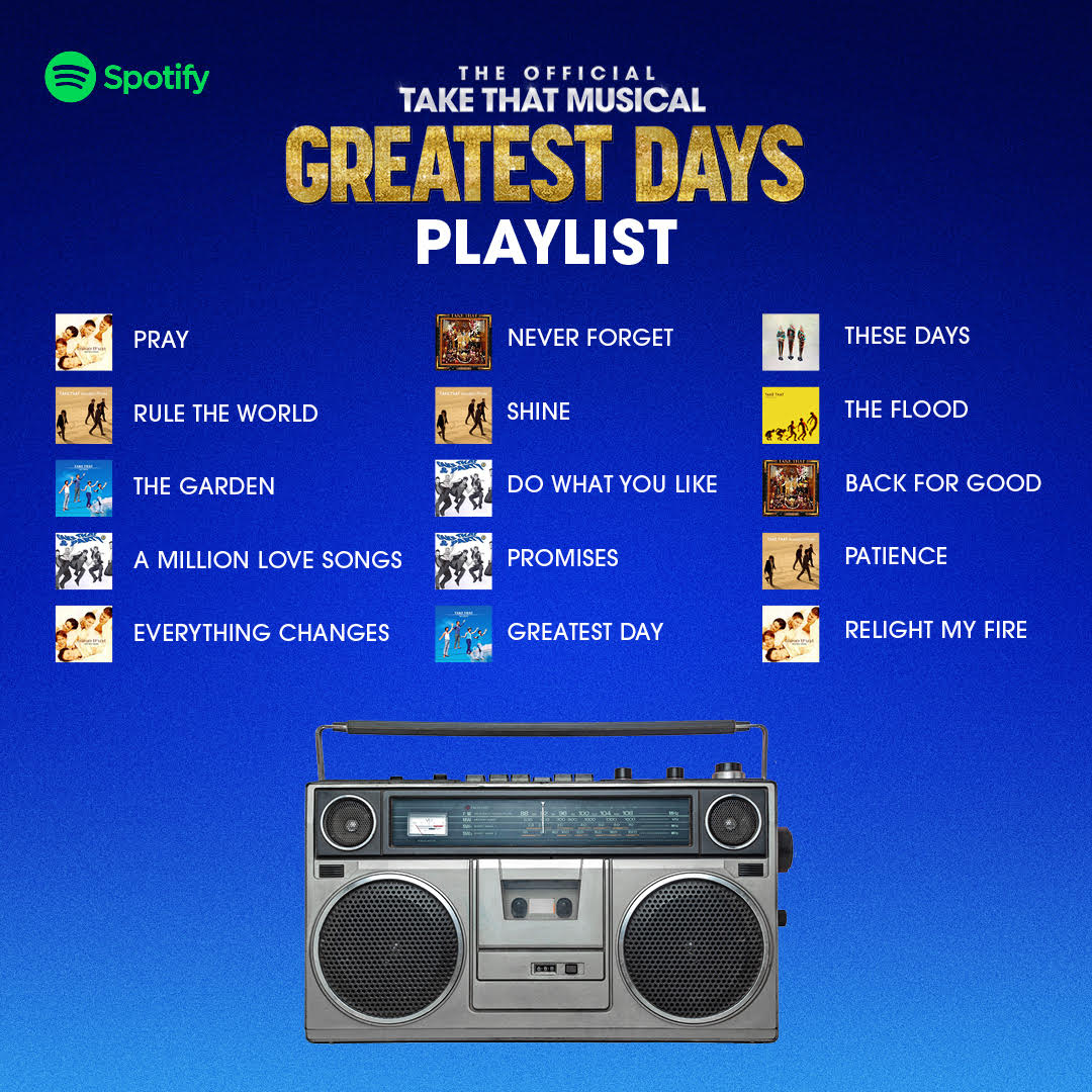 Greatest_Days's tweet photo. What @takethat classic are you looking forward to hearing at #GreatestDaysMusical? 👇

🎧 https://t.co/gHQuqEjeNE https://t.co/JJXQQShgUf