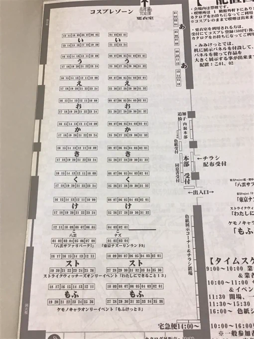 イベントカタログの一部を処分前にパラ見した