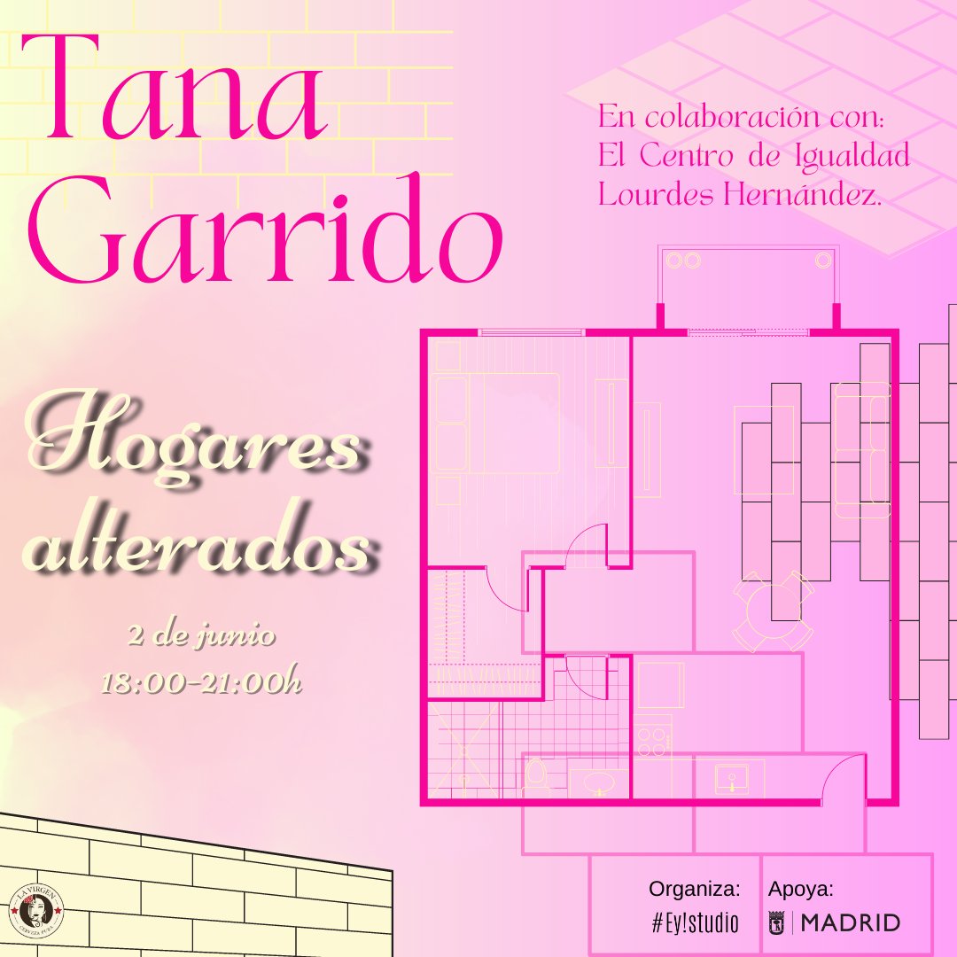 El 2 de junio de 18.00 a 21.00 presentamos el resultado del taller "Hogares alterados" de Tana Garrido @TanaGarrido_ dirigido a 12 mujeres del distrito de Carabanchel. Proyecto realizado en el marco de las residencias Ey!MAD en colaboración con el <a href="/EILourdesHer/">Espacio de Igualdad Lourdes Hernández</a>