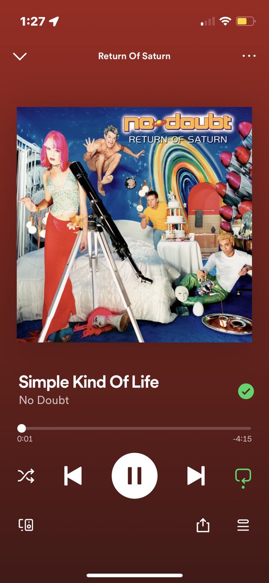 Missrock25Lisa's tweet photo. @Spotify @nodoubt https://t.co/rzvOODL8HO