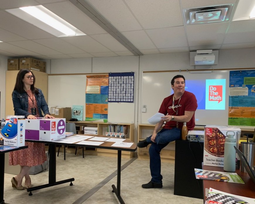 Do The Math PD session at our ISERT CLC this morning. Thanks <a href="/MsAndreaMendoza/">A. Mendoza</a> &amp; <a href="/MrJMcInnis/">James McInnis</a> for facilitating this a.m.'s workshop on this exciting resource. #HCDSBmath #TieredInterventionforNumeracy #ManipulativesforAll