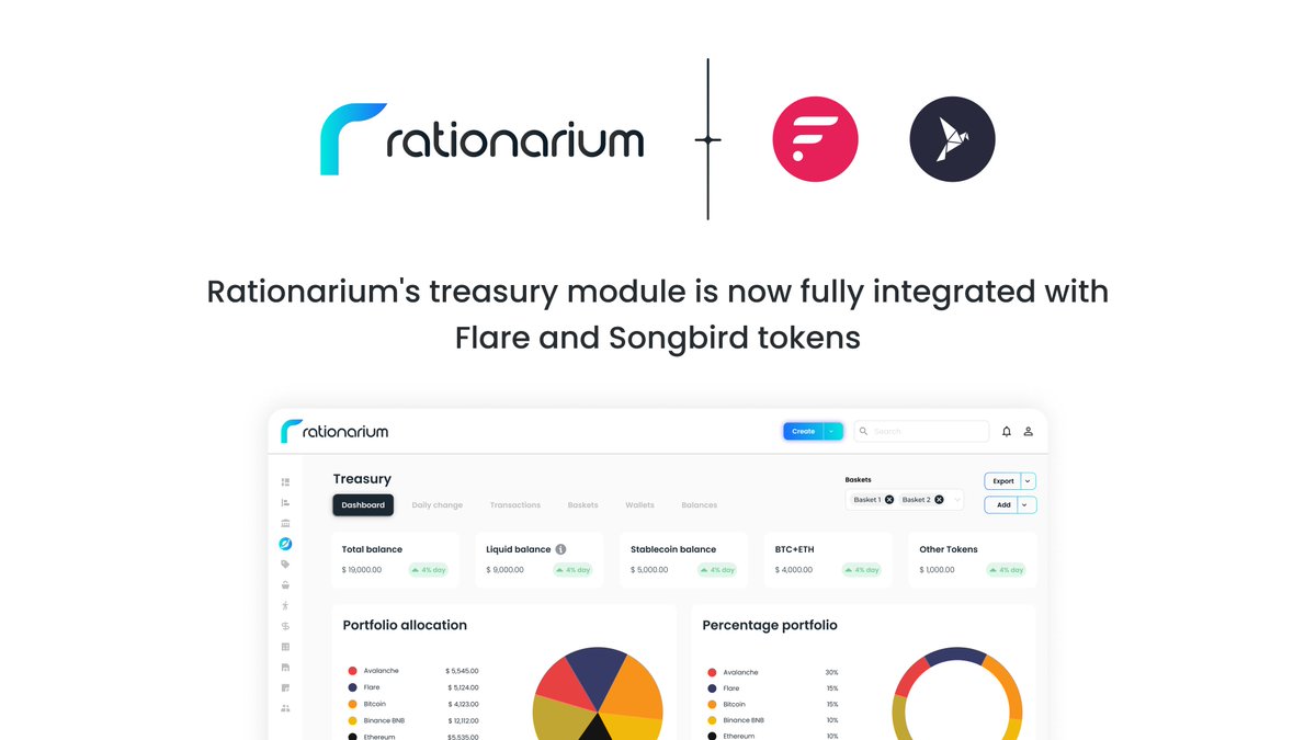 <a href="/FlareNetworks/">Flare ☀️</a> and Songbird tokens now fully integrated into <a href="/rationarium/">Rationarium</a>  #web3 #erp #blockchain #rationarium #accounting #tax #software #saas #digitalassets #fiat #crypto #tech #flare #songbird #ethereum #digitalcurrency
