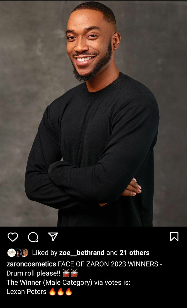 LexanPeters's tweet photo. Hey Guys! 🤭
Say hello, to the New face of Zaron 2023 @ZaronCosmetics @SkinbyZaron Male Category. We won fam!!! #Zaronman #lexanthebeaut #faceofzaron2023 #kforce ❤❤❤❤❤❤❤ https://t.co/ILlcf2bQ2s