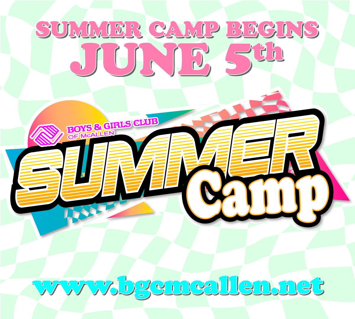 bgcmcallen's tweet photo. Summer Camp begins June 5th. We still have spots available at our Brand Center as well as a few scholarship opportunities for qualifying families! Call 956-682-5791 for more information about BGCM summer camp! https://t.co/AmgIDrL6ld