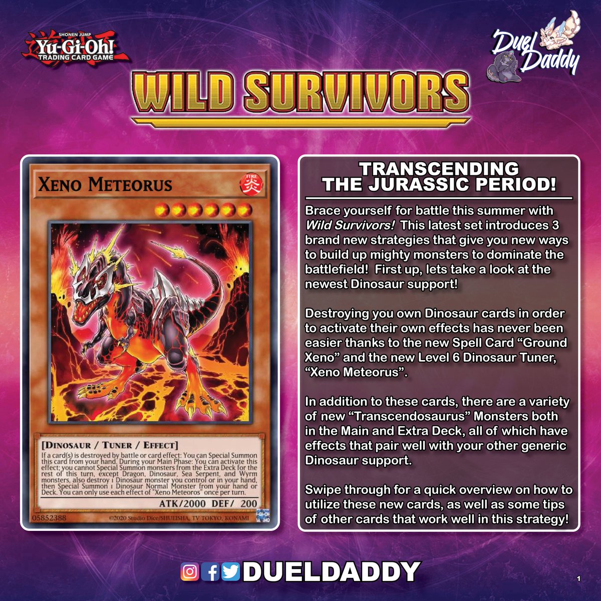 1/2)Wild Survivors is available now at your local OTS, so I thought I would start to take a look at the new cards releasing in it, starting with the new Dinosaur support! # 1/2)Wild Survivors is available now at your local OTS, so I thought I would start to take a look at the new cards releasing in it, starting with the new Dinosaur support! #