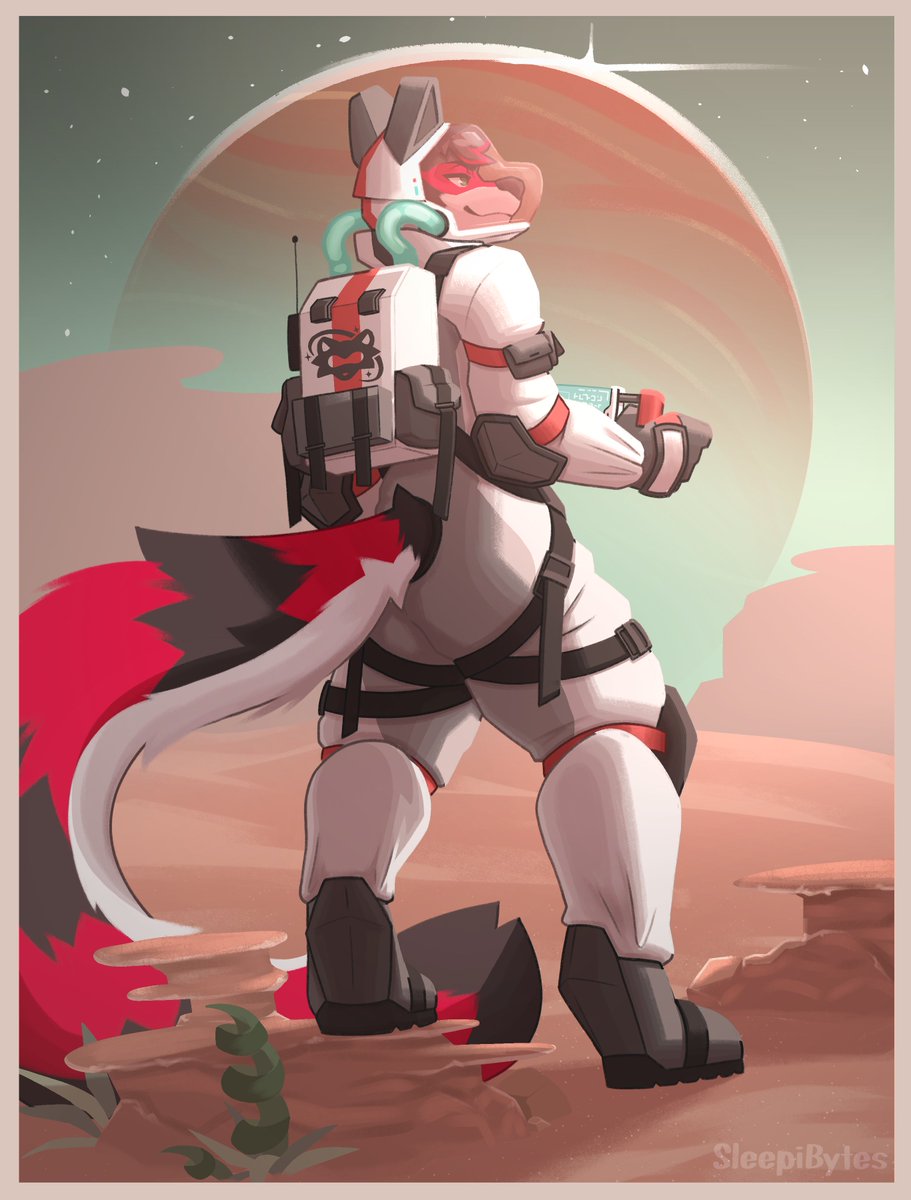 Space Racc! 🦝💫

Comm for <a href="/LeviTheFuzzball/">Levi The Fuzzball</a>!!