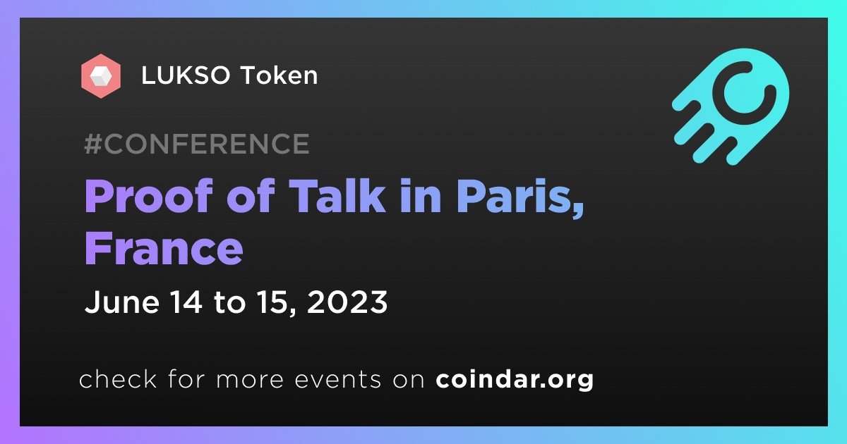 <a href="/lukso_io/">LUKSO</a> <a href="/m_h_d_v/">OWN</a> <a href="/proofoftalk/">Proof of Talk</a> <a href="/YoshidaElise/">Elise Yoshida</a> <a href="/LouboutinWorld/">Christian Louboutin</a> <a href="/NovaLorraine/">Nova Lorraine aka SuperNova</a> @rainemagazine 🗓️ LYXE event has been added to Coindar: 

coindar.org/en/event/lukso…

✅ Vote for an event to bring it to the top!