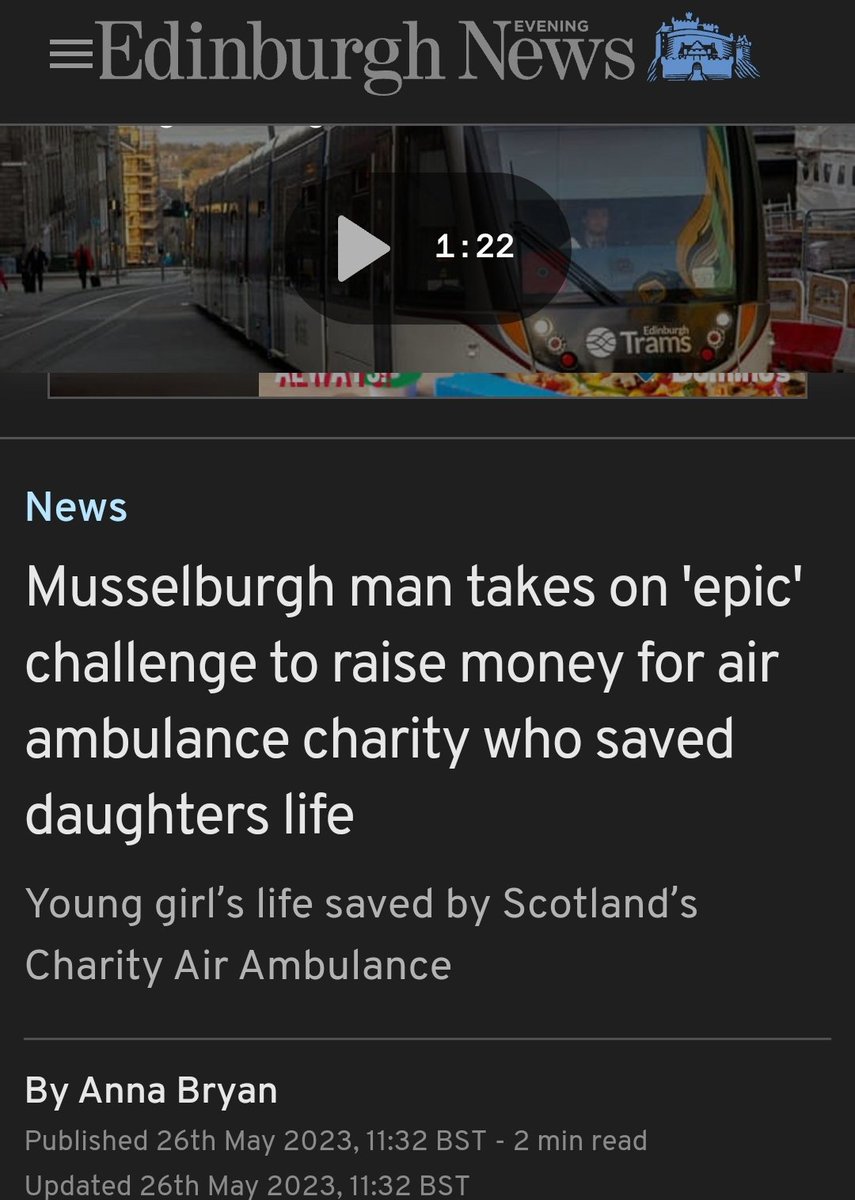 TomHanratty83's tweet photo. Lovely piece in the Edinburgh Evening News ♥️😎

https://t.co/1gpgR6DKol

https://t.co/yFelDMNY9Z

@ScotAirAmb https://t.co/1L4sg6463Y