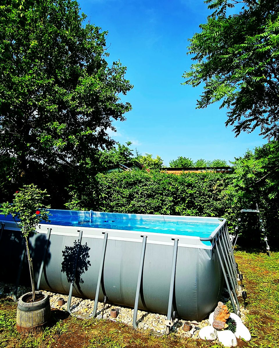 Pool at home: #summerishere #pool #SummerVibes #sunshine #vibe #PoolParty #athome