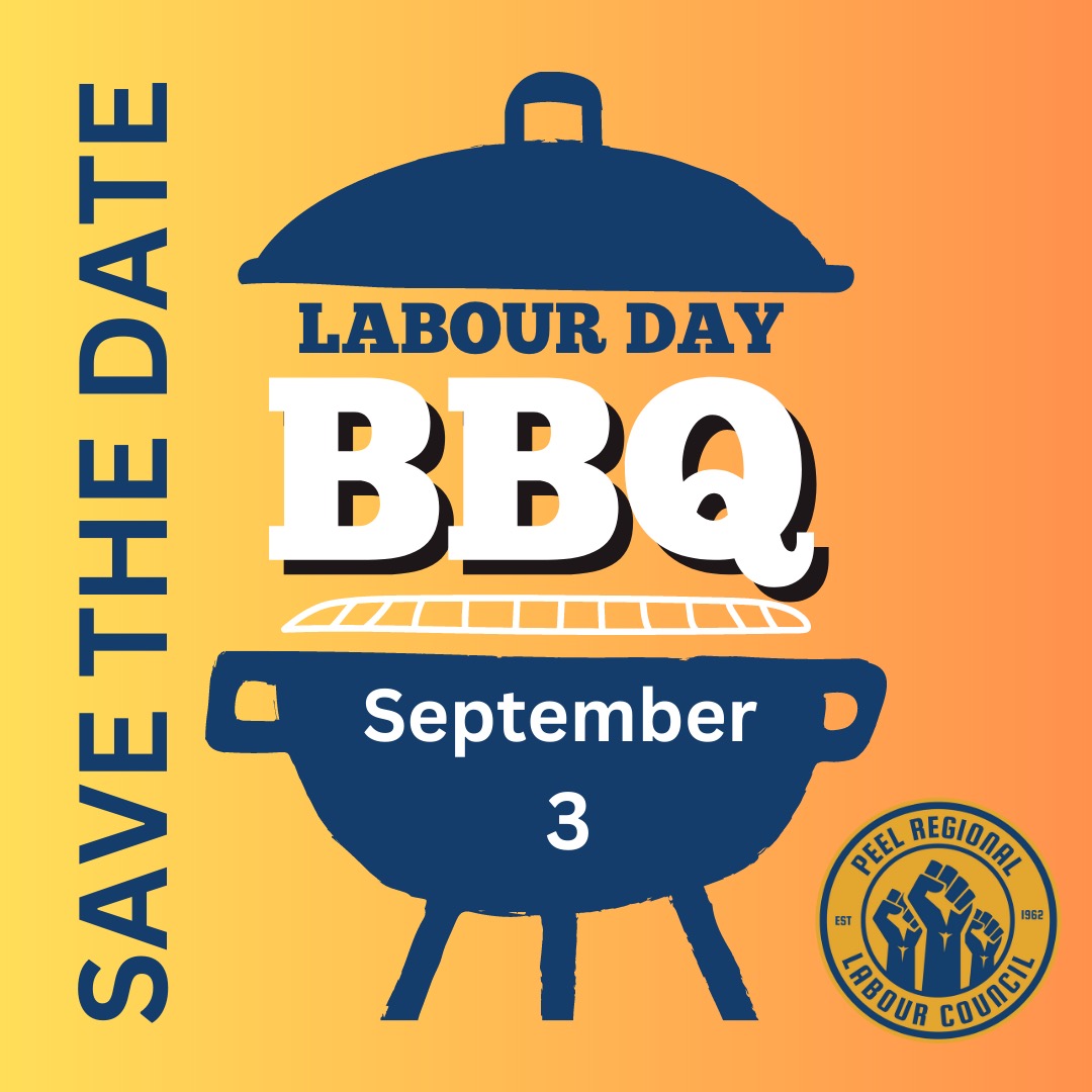 Save the Date for our #labourday #onlab BBQ at Gage Park, Brampton on September 3. Details to follow!