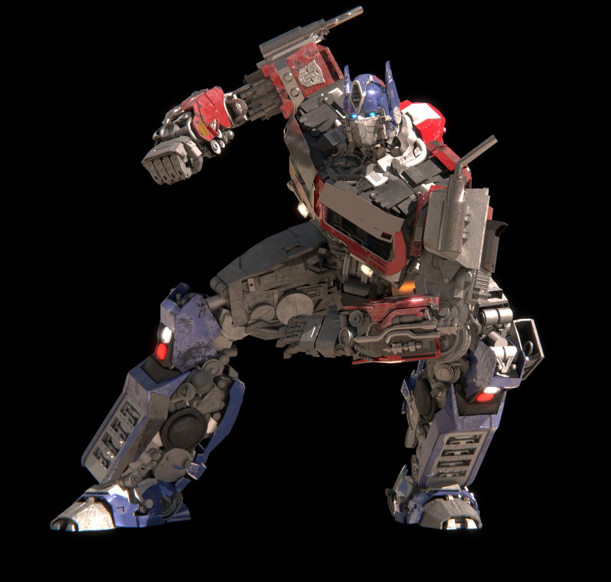 #Transformers #RiseOfTheBeasts 
ROTB Optimus Prime doing the classic 2007 Prime pose (made in Blender)
#VFX #blender