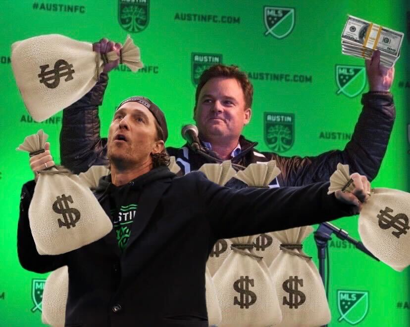 TheFalseNineTX's tweet photo. #austinfc and @APrecourt decided to drastically raise season ticket prices for 2024, springing the price hike on fans in an email yesterday.  The False 9's Andrea Provolone has some serious thoughts on the matter.

Austin FC Owners As Greedy Men

https://t.co/ClU7QlWvml https://t.co/JyqGi2D4KS