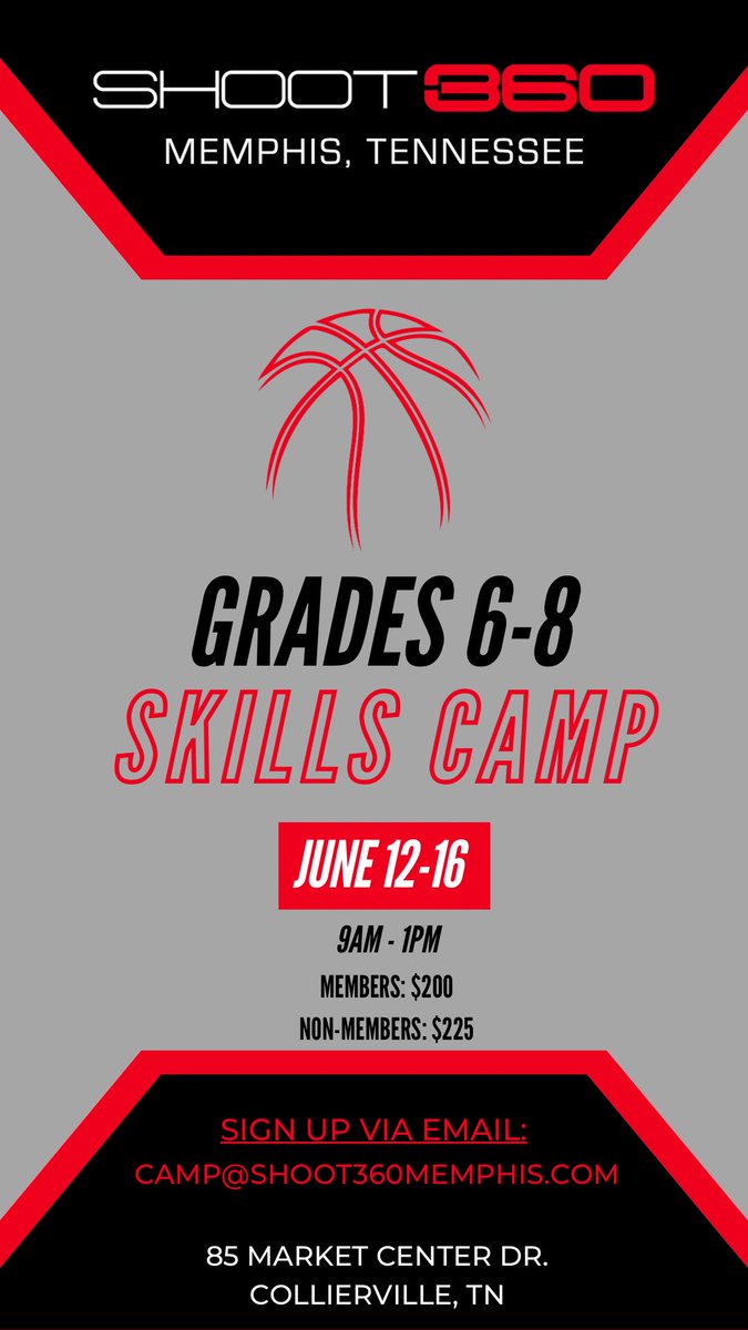 Want to take your skills to the next level?! We still have spots for our summer camp!! Email us today to claim your spot! #unlockyourgame #shoot360 #Memphis