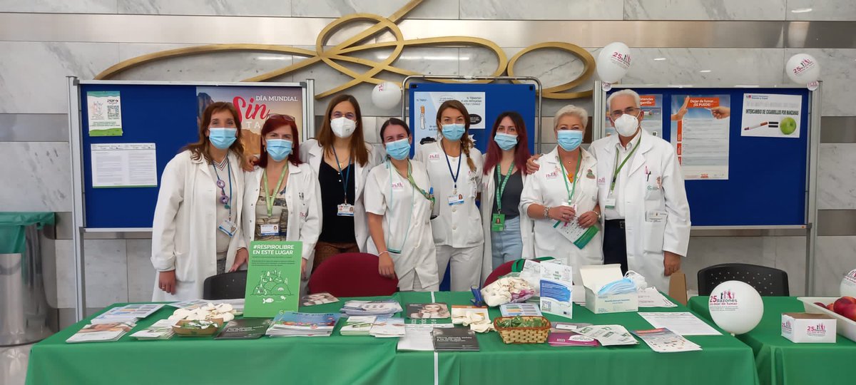 31 de mayo: Día mundial sin tabaco. Desde la comisión de tabaquismo del Hospital Ramón y Cajal conmemoramos este día informando sobre los efectos nocivos del tabaco y brindando consejo antitabaco a nuestros pacientes. Enhorabuena por tan importante labor!!.. #StopSmoking