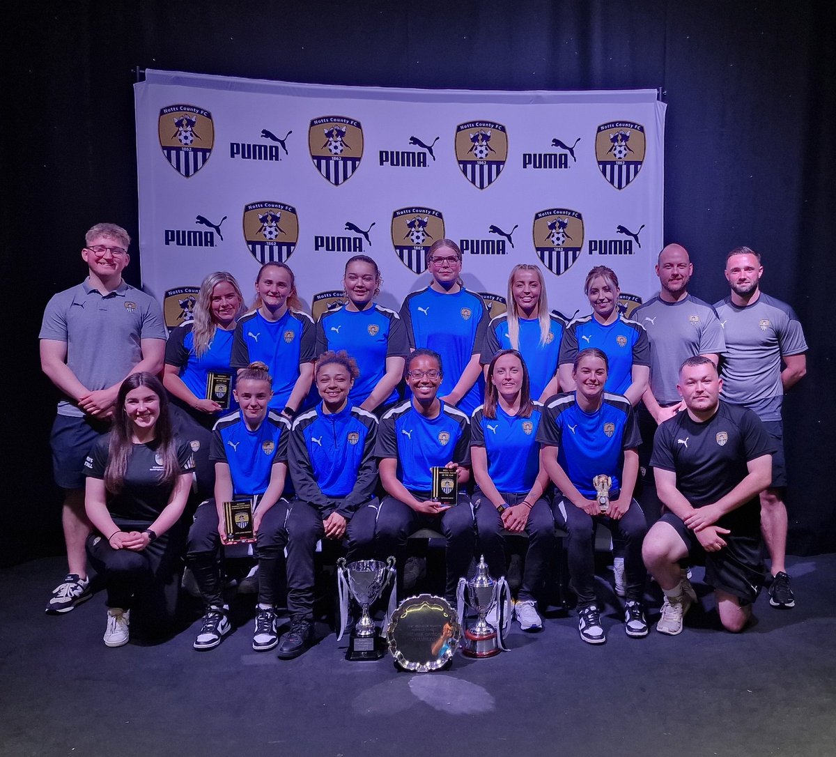 NCFC_Women's tweet photo. Presentations done for another year &amp; it's the Double! 

@NCFC_Women

League Champions ✅
County Cup Champions ✅

Players Player: Niki Emery
Staff Player: Summer Gayle
Supporters Player: Emma White

Thank you for all your support this season!

#COYP #aspire #achieve #Inspire https://t.co/SC4FHXF8BW