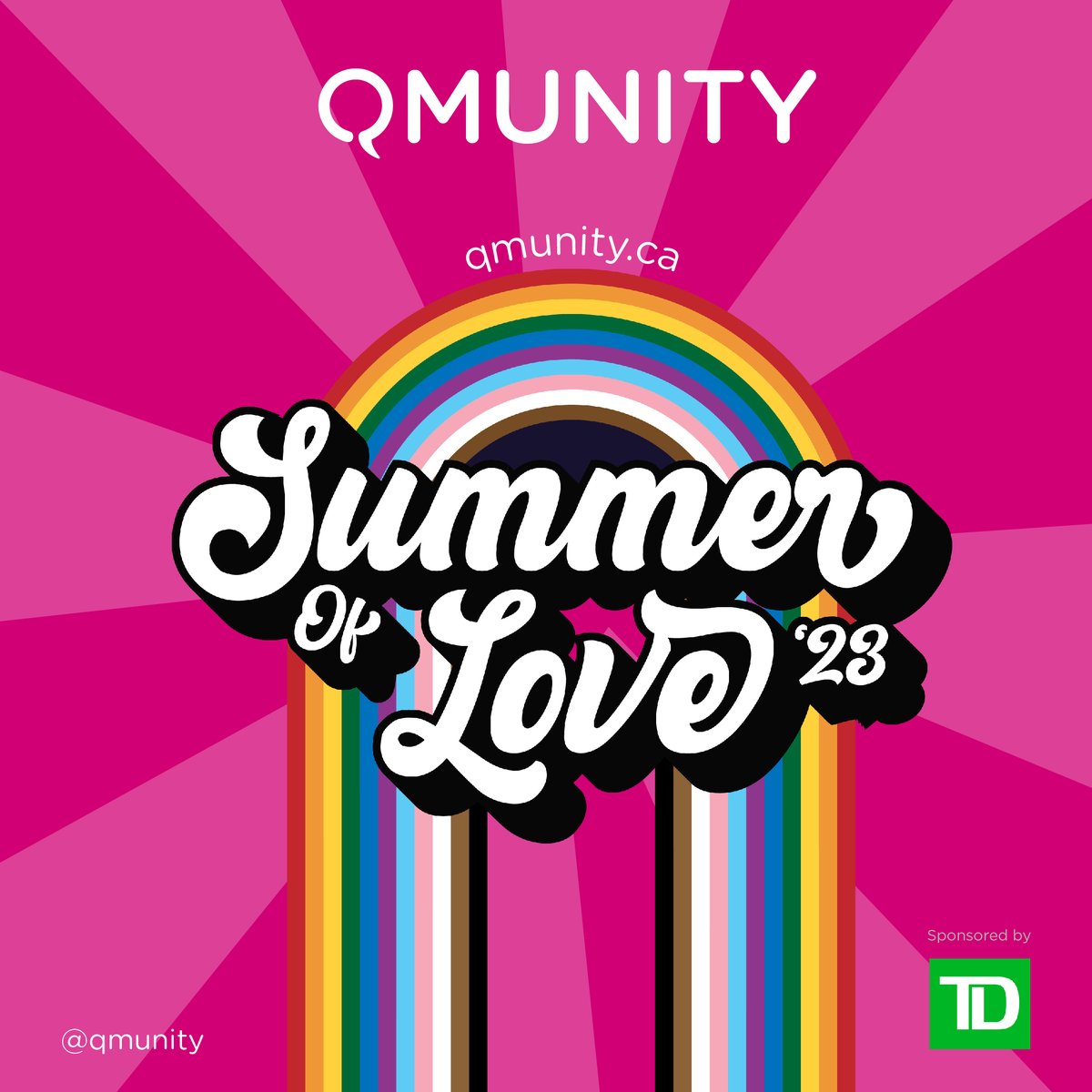 ❤️🧡💛💚💙 💜🖤🤎 Love knows no boundaries. ❤️🧡💛💚💙 💜🖤🤎 Today we launch our Summer of Love '23 campaign, where we travel across BC, weaving a tapestry of love and acceptance in every community we visit! Learn more at qmunity.ca/summer-of-love #SummerOfLove23 #Pride #BCpride