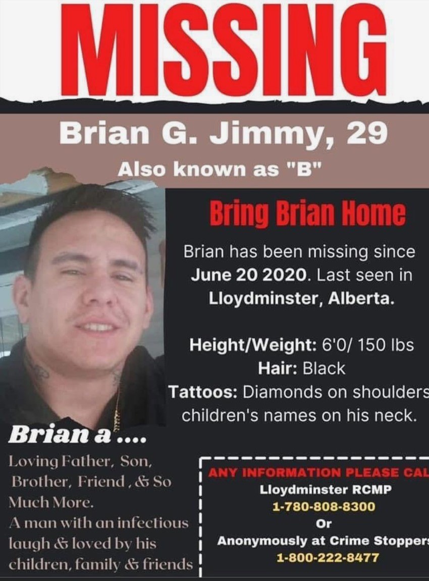 mmip_ltd's tweet image. Missing since June 20, 2020, Brian was last seen in last seen Lloydminster, Saskatchewan.
The serach continues on behalf of his two his small children.  Please share this widely. #IndigenousMissing #missingperson #alberta #indigenous