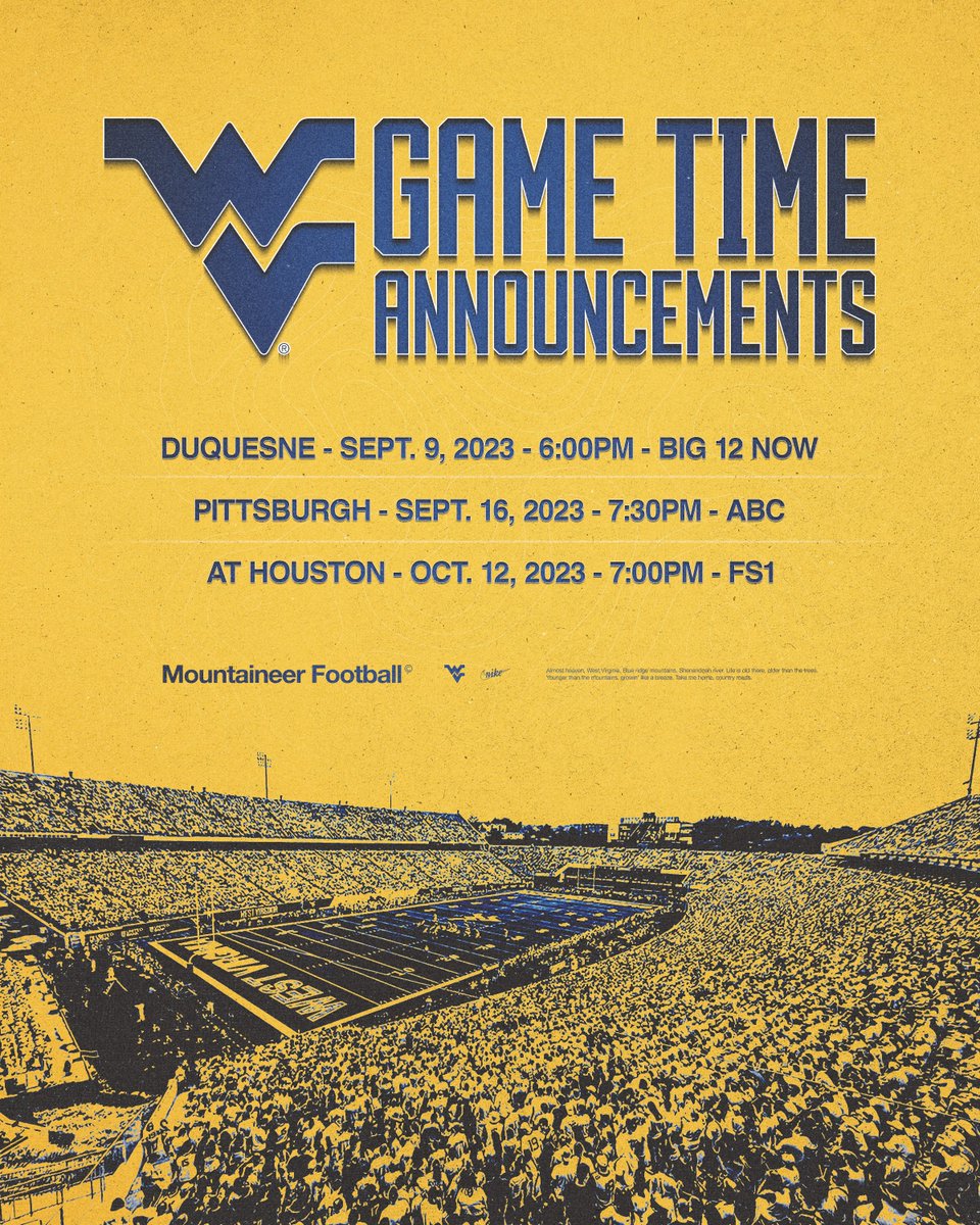 Turn the lights on! 🌛

🔗 wvusports.co/3IOfKSU 

#HailWV
