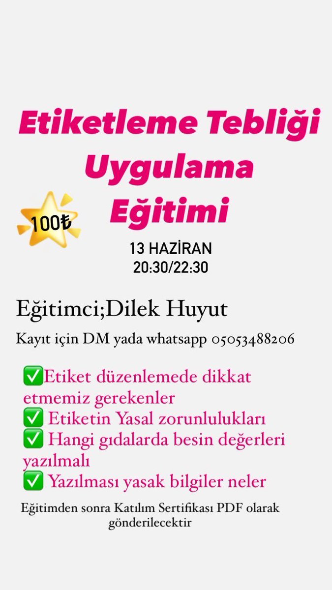 Yasal bir zorunluluk olan ürün etiketlerinde yapılan hatalar nedenli üretici ağır cezalar ödemek durumunda kalmaktadır. Dikkat edilmesi gereken tüm hususlar ve tebliği okumayı #veterinerhekim meslektaşlarıma aktaracağım eğitimi kaçırmamanızı tavsiye ederim