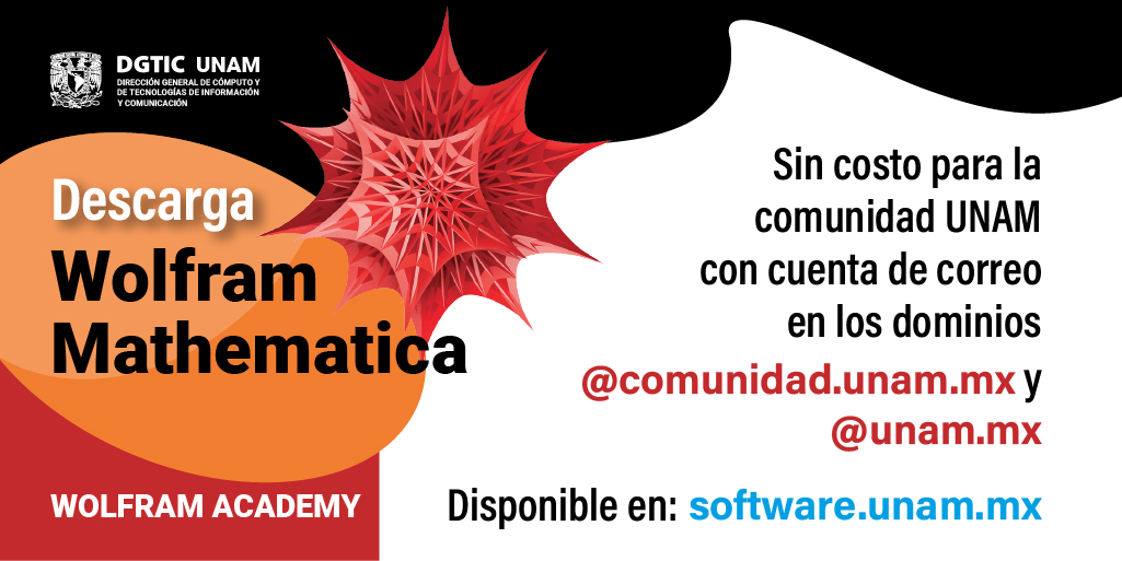 UNAMdigital's tweet photo. Con #WolframMathematica podrás acceder a algoritmos computacionales de alto nivel, así como a poderosos análisis de datos, gráficos y funciones de composición tipográfica.
https://t.co/m46CIb63nj https://t.co/Kux1LFimjA