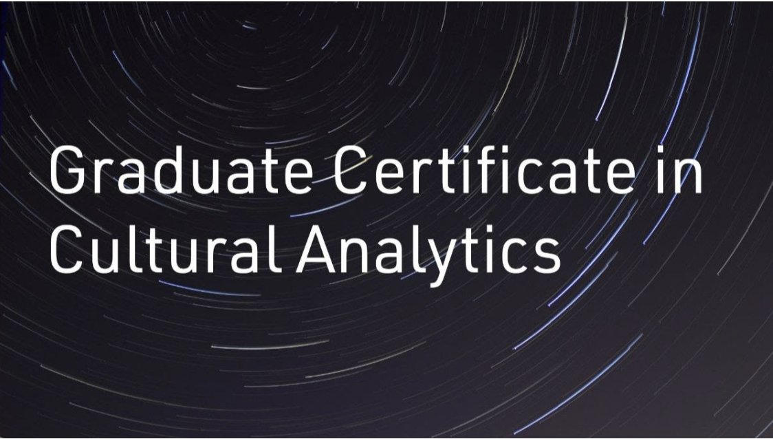 Examine cultural objects using computational methods with the Graduate Certificate in Cultural Analytics! @templedsc @TUKleincollege For further information, follow this link: library.temple.edu/categories/cul…