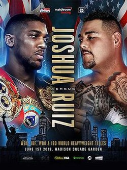 Boxingcontent's tweet photo. 4 years ago today, Anthony Joshua travelled to MSG to make his American debut. After his initial opponent Jarrell Miller's piss melted the beaker, Andy Ruiz Jr. was selected as the new opponent, winning via TKO in the 7th. #boxing #otd #OnThisDay #OnThisDayInBoxing https://t.co/p9A7Jtj00N